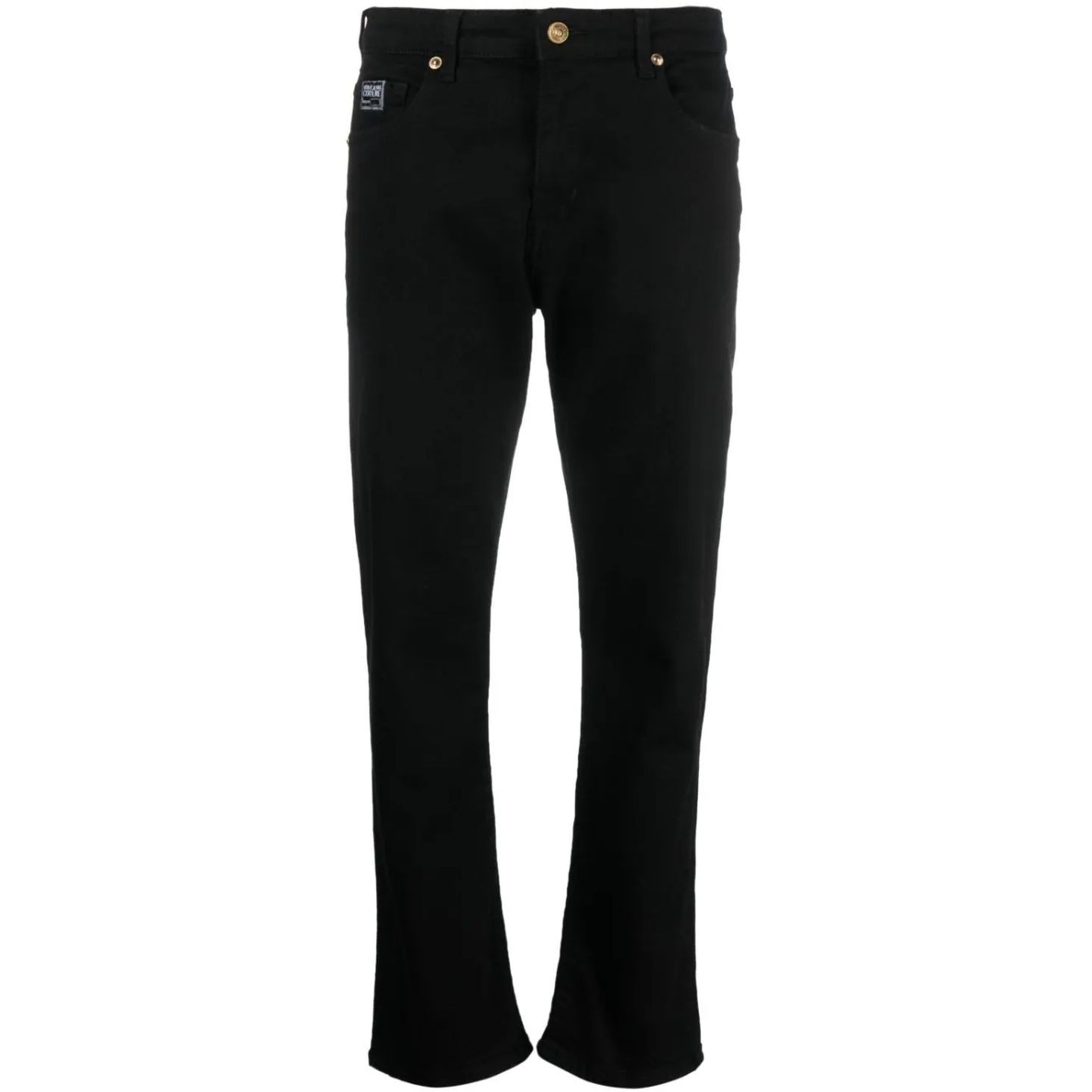 VERSACE JEANS CUTURE Aptempti džinsai moterims, Juoda, C boy slim jeans 1