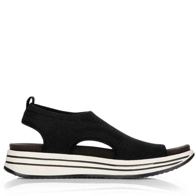 REMONTE Basutės moterims, Juoda, SANDALS 3