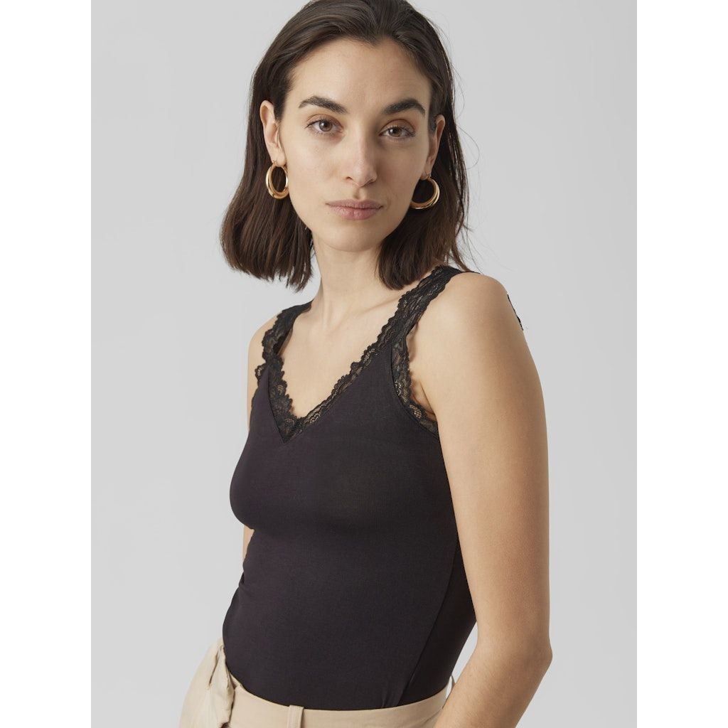 VERO MODA Palaidinės moterims, Juoda, VMROSA SL TOP JRS NO 5