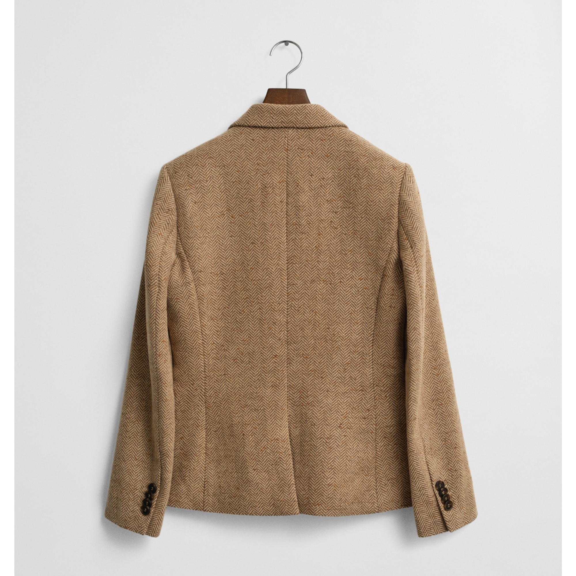 GANT Švarkas moterims, Ruda, slim wool blend herringbone 2