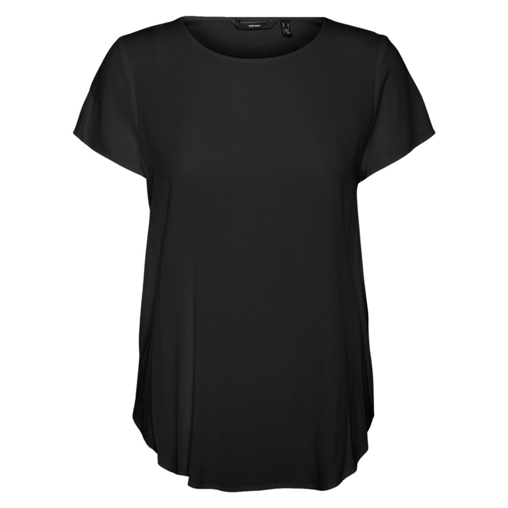 VERO MODA Palaidinės moterims, Juoda, Becca plain top 1