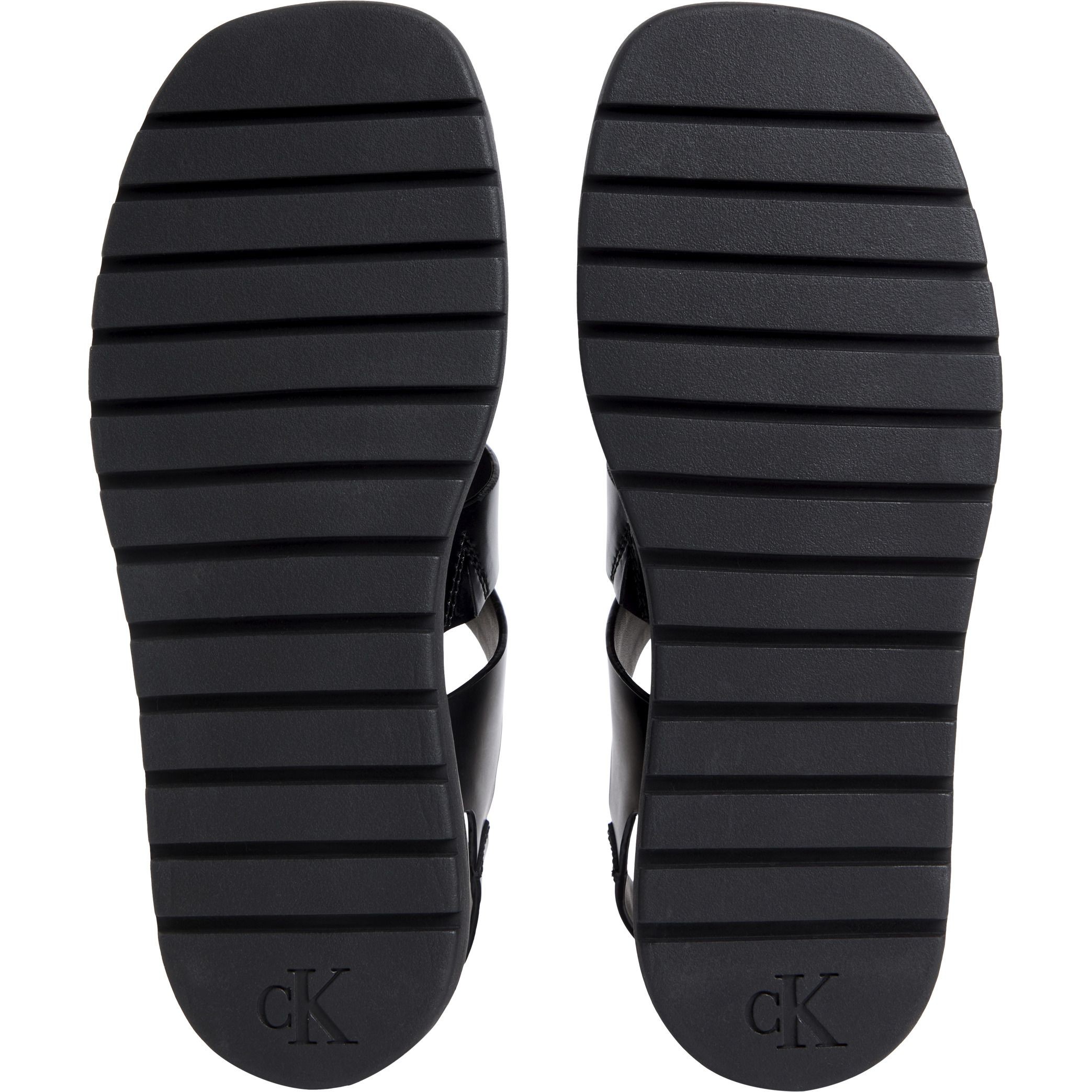 CALVIN KLEIN JEANS Basutės moterims, Juoda, Molded fisher sandals 5