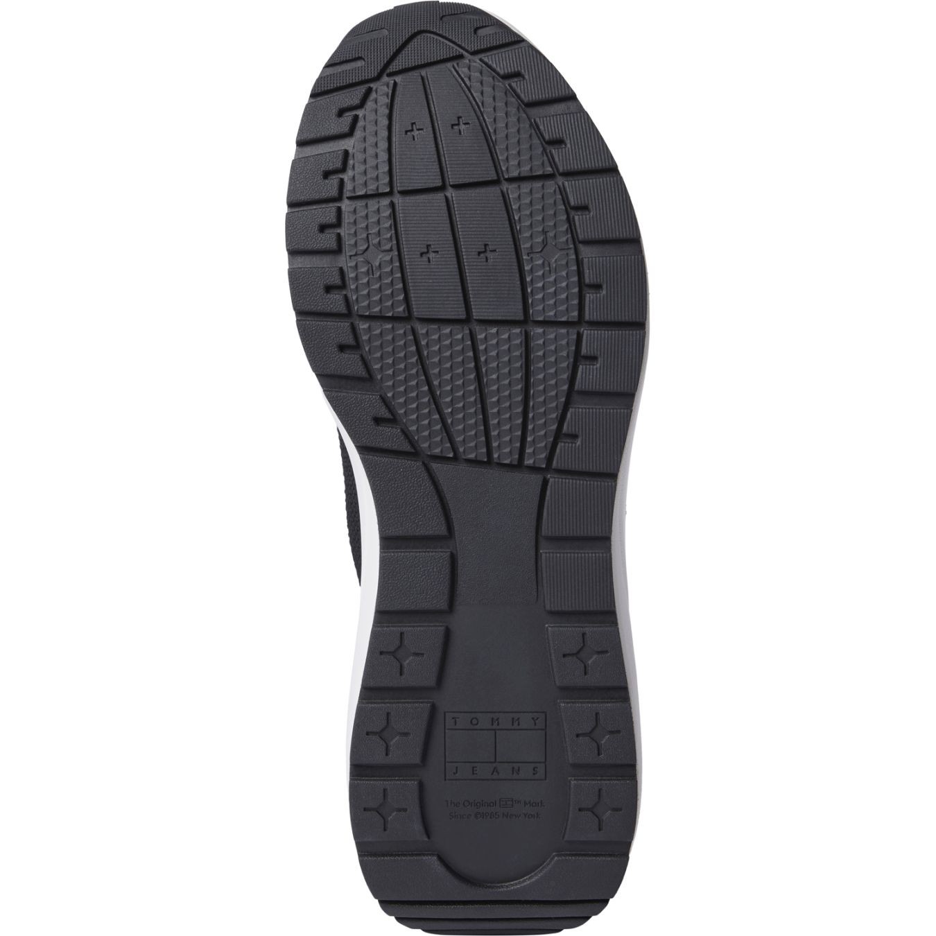 TOMMY JEANS Laisvalaikio bateliai vyrams, Juoda, Runner kntitted sneaker 6