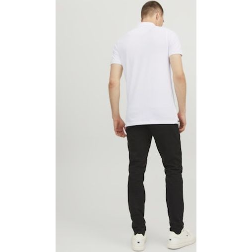 JACK & JONES Polo marškiniai ilgos rank. vyrams, Balta, Jjepaulos polo long 6