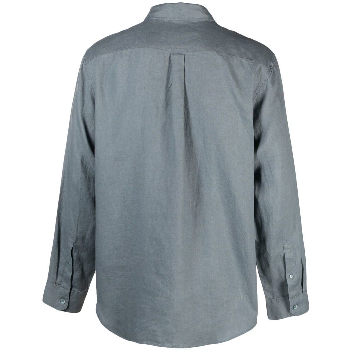 VINCE Marškiniai ilgomis rankovėmis vyrams, Pilka, Linen long sleeve shirt 2