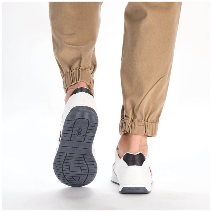 RIEKER Laisvalaikio bateliai vyrams, Balta, LEISURE 5