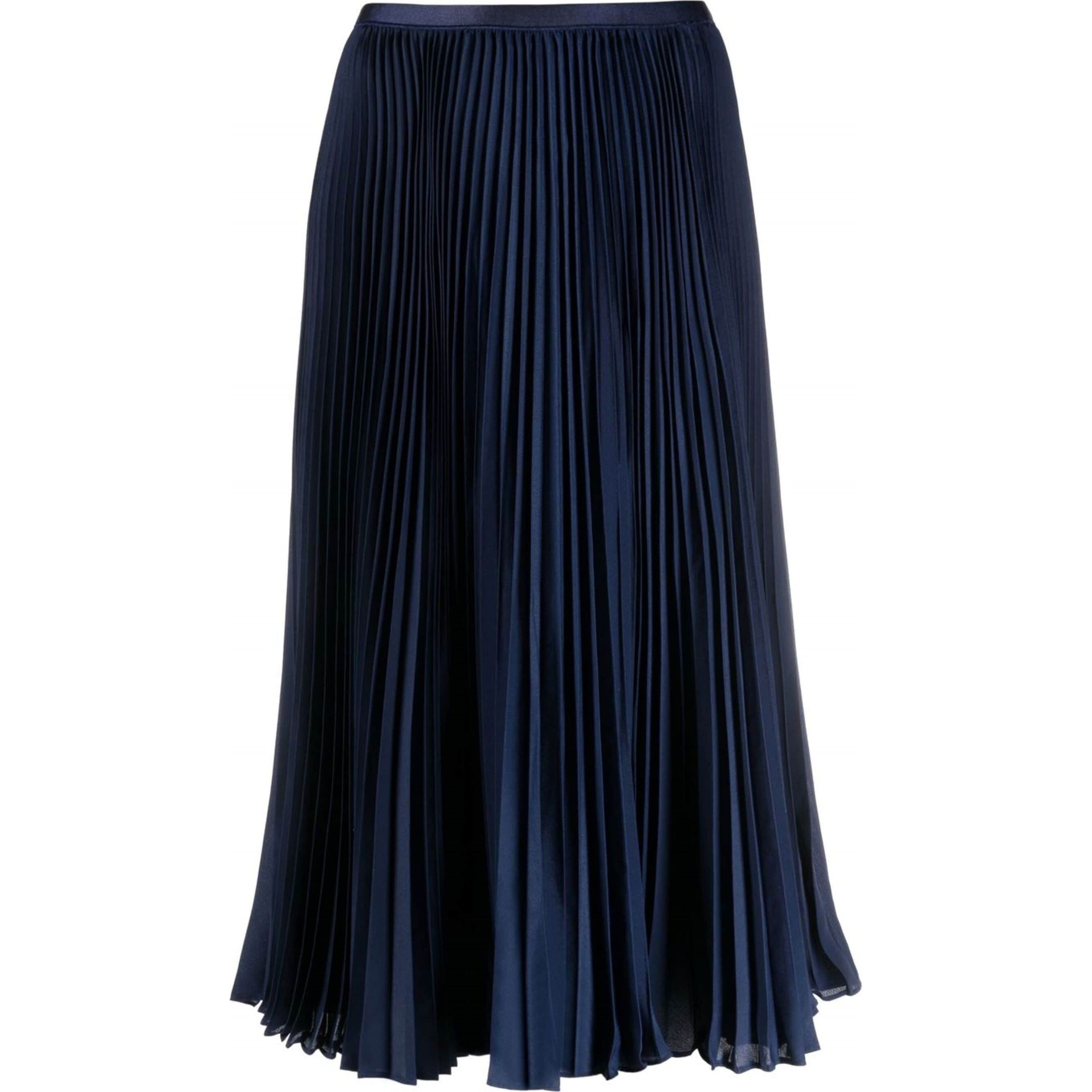 POLO RALPH LAUREN Midi sijonas moterims, Mėlyna, Midi skirt