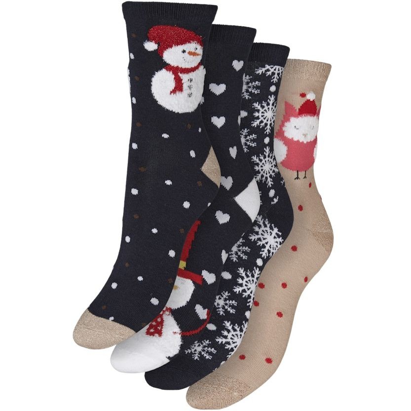 VERO MODA Kojinės moterims, Balta, VMELF SOCKS GIFTBOX X 2