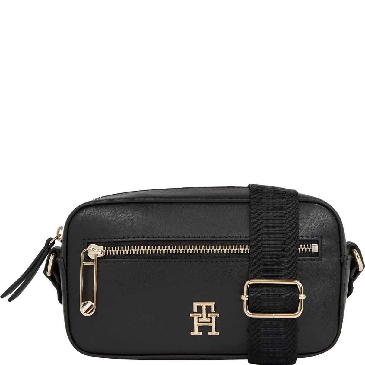 TOMMY HILFIGER Rankinė per petį moterims, Juoda, Iconic camera bag 1
