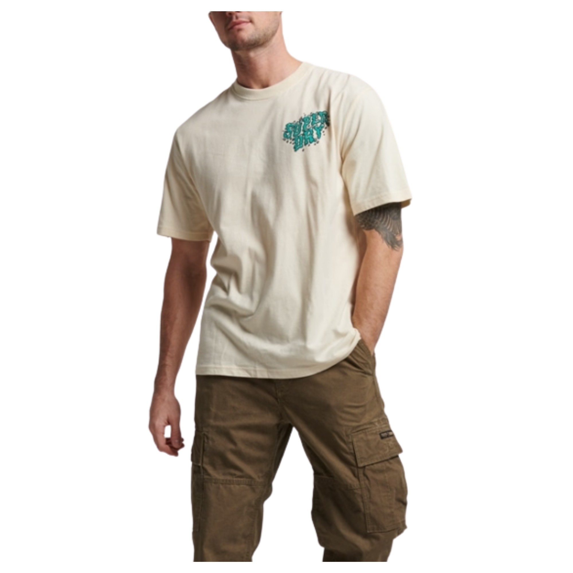 SUPERDRY Marškinėliai vyrams, VINTAGE CREATURES TE