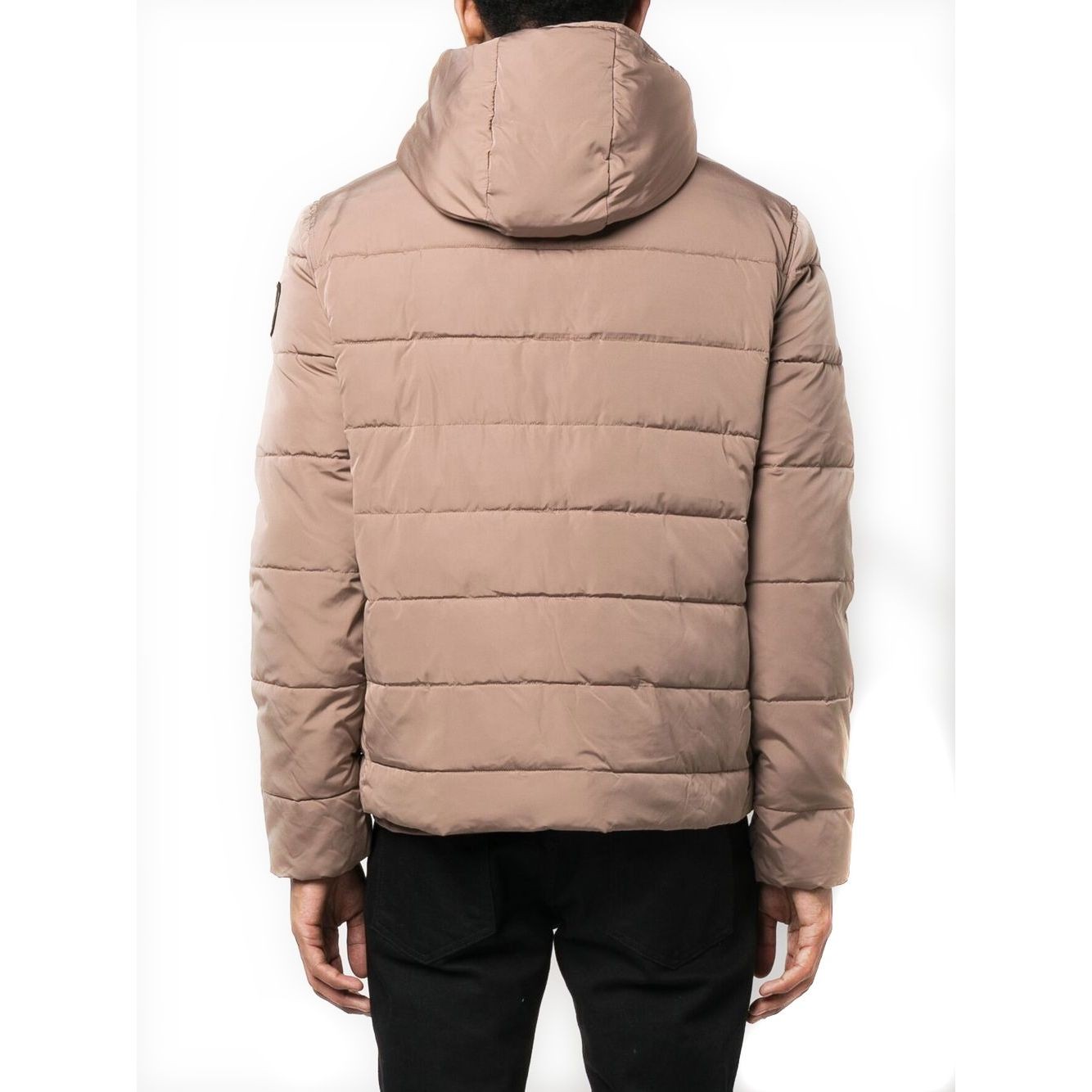 CALVIN KLEIN JEANS Pūkinė striukė vyrams, Ruda, Badge elastic jacket 3