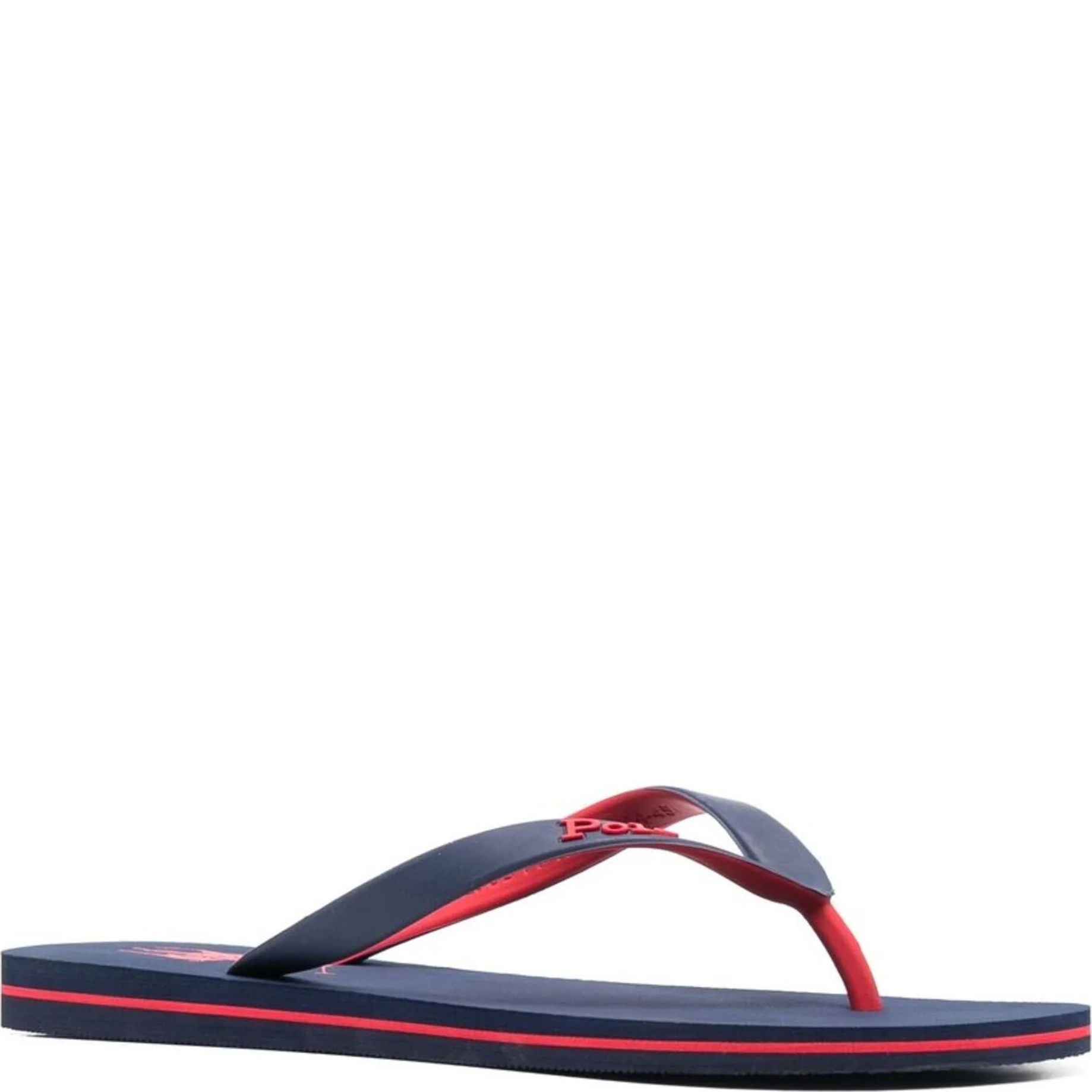 POLO RALPH LAUREN Pliažo šlepetės per pirštą vyrams, Marga, Print flip flops 2