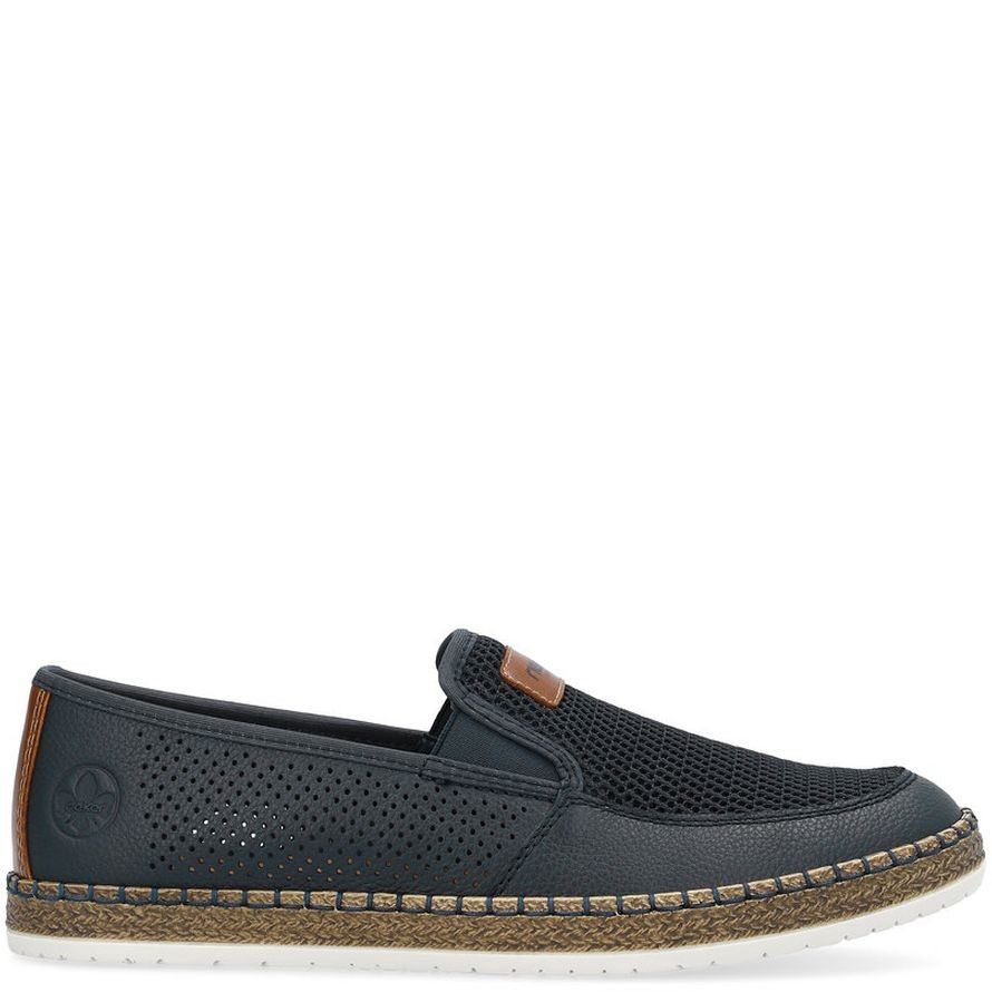 RIEKER Laisvalaikio bateliai vyrams, Mėlyna, LEISURE 3