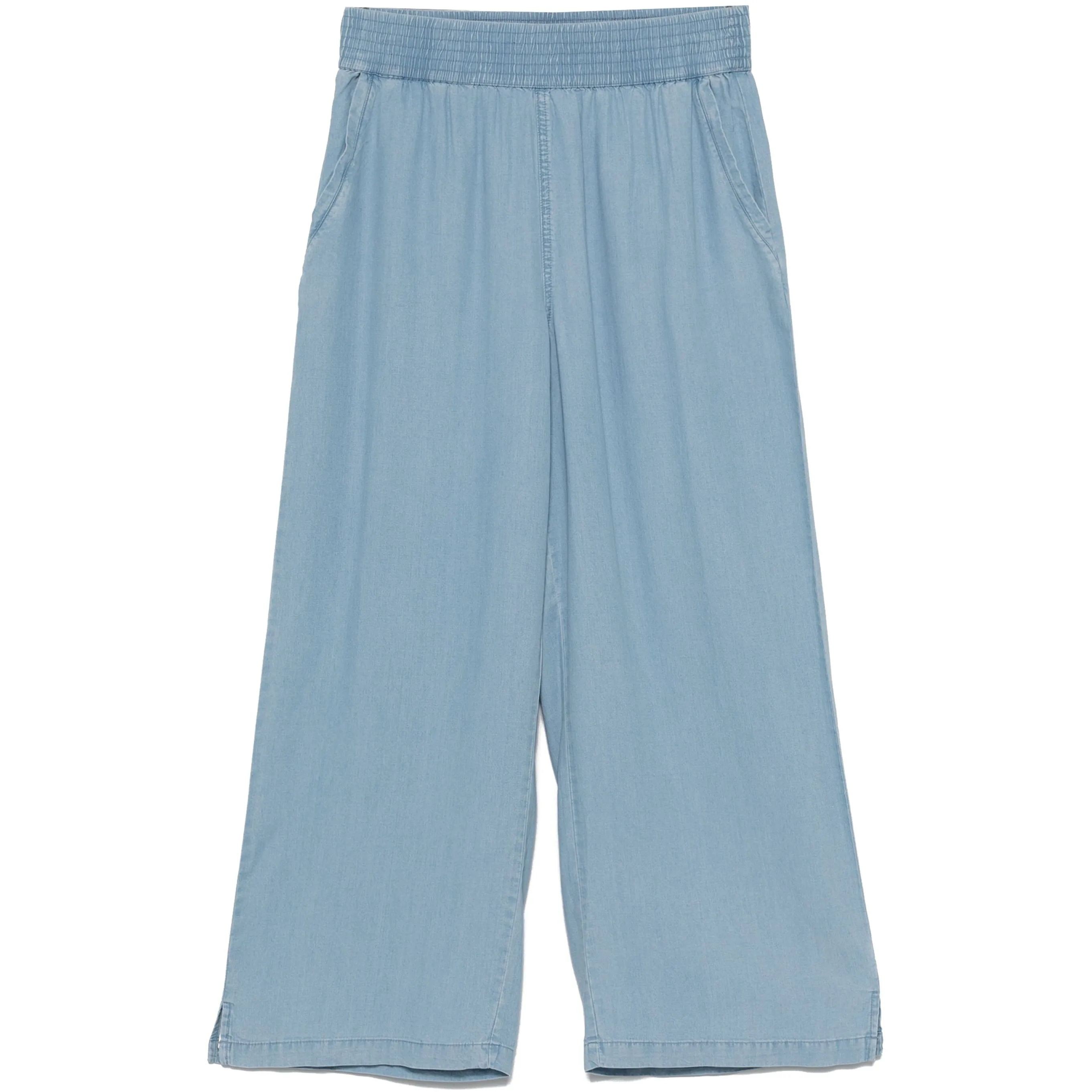 DKNY Kelnės moterims, Mėlyna, Wide leg ankle pant 1