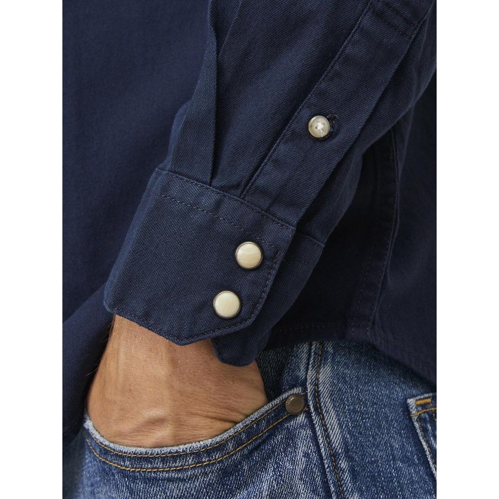 JACK & JONES Marškiniai ilgomis rankovėmis vyrams, Mėlyna, Esheridan shirt 4