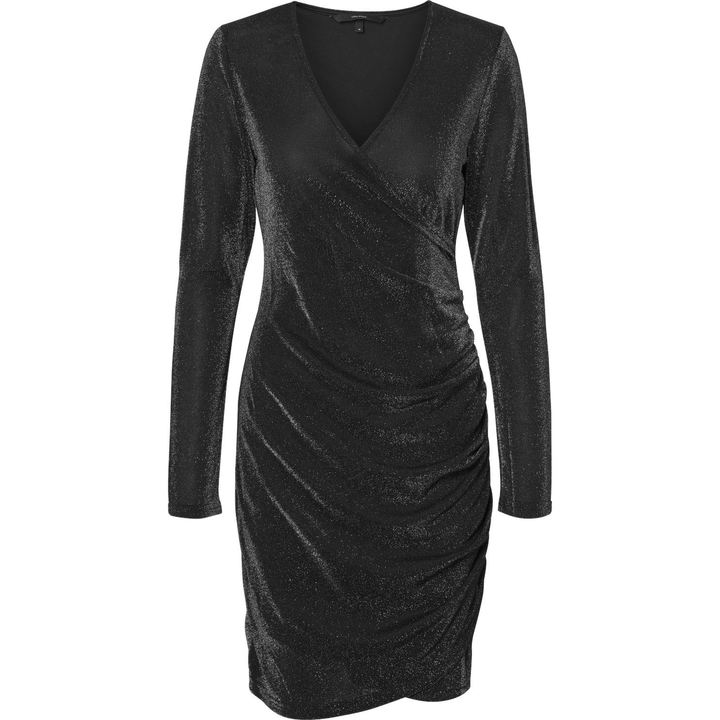 VERO MODA Mini suknelė moterims, Juoda, VMDENISE LS SHOR 1