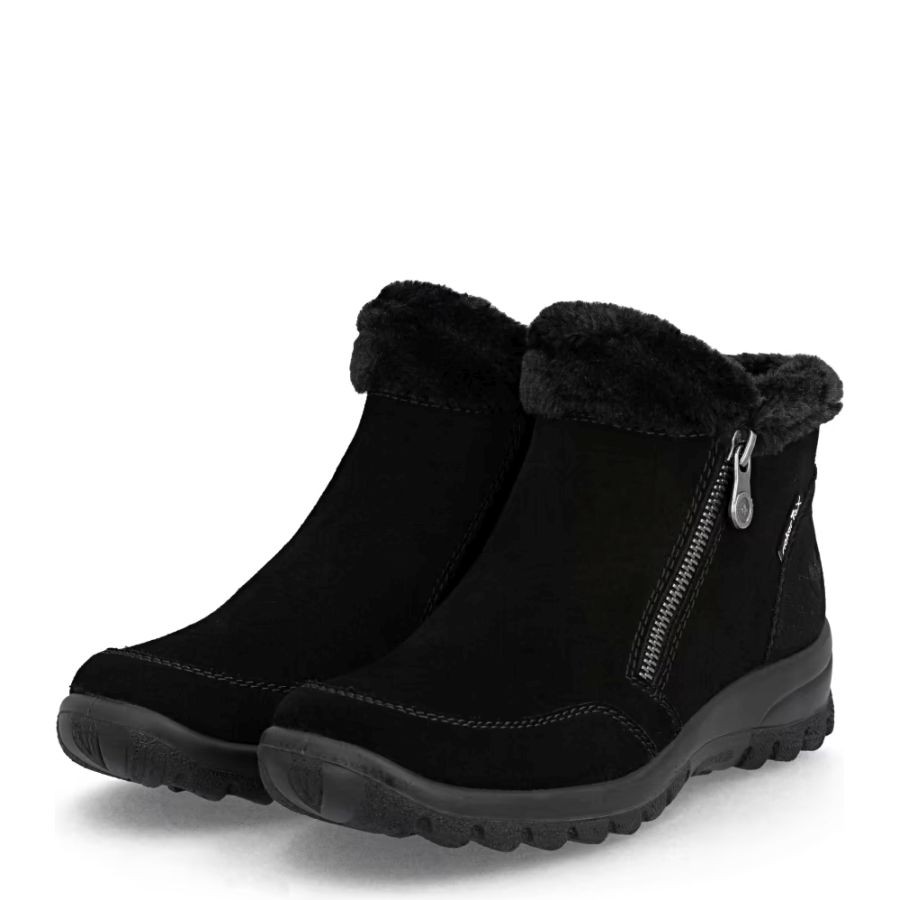 RIEKER Aulinukai moterims, Juoda, Booties 4