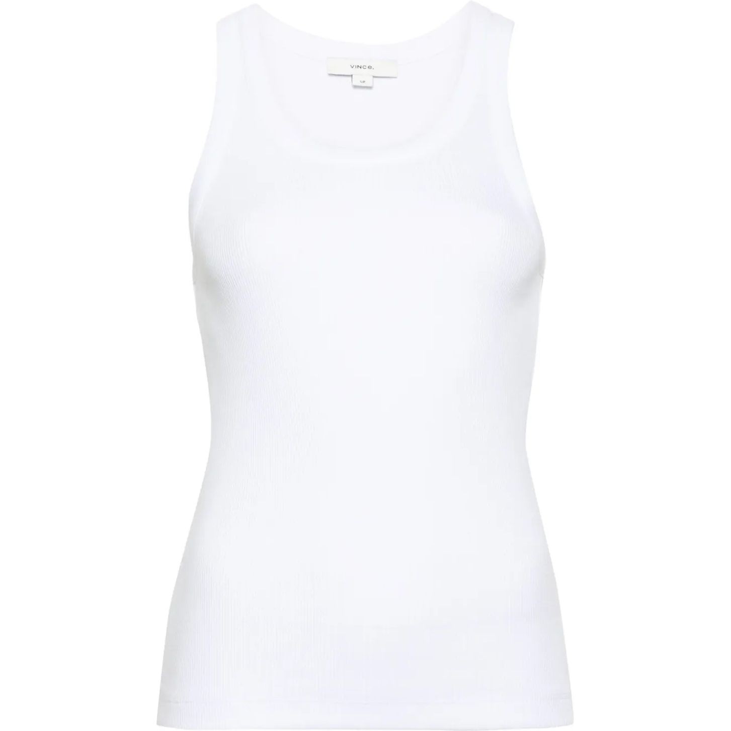 VINCE Marškiniai be rankovių moterims, Balta, Scoop nk tank