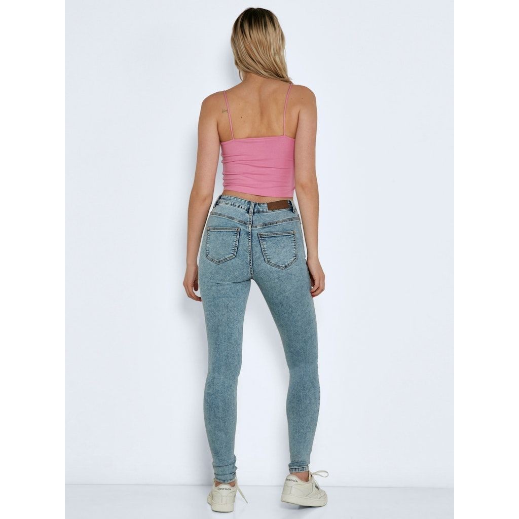 NOISY MAY Tiesūs džinsai moterims, Mėlyna, NMCALLIE HW DESTROY S 5