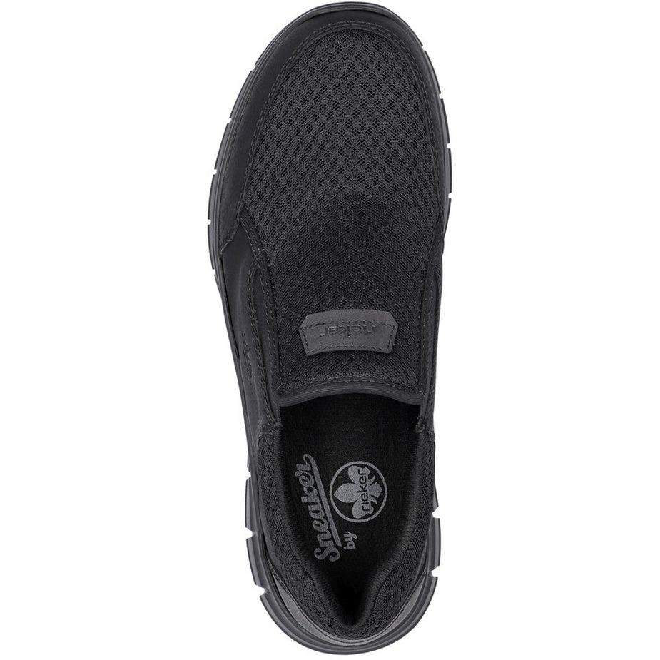 RIEKER Laisvalaikio bateliai vyrams, Juoda, LEISURE POP 6