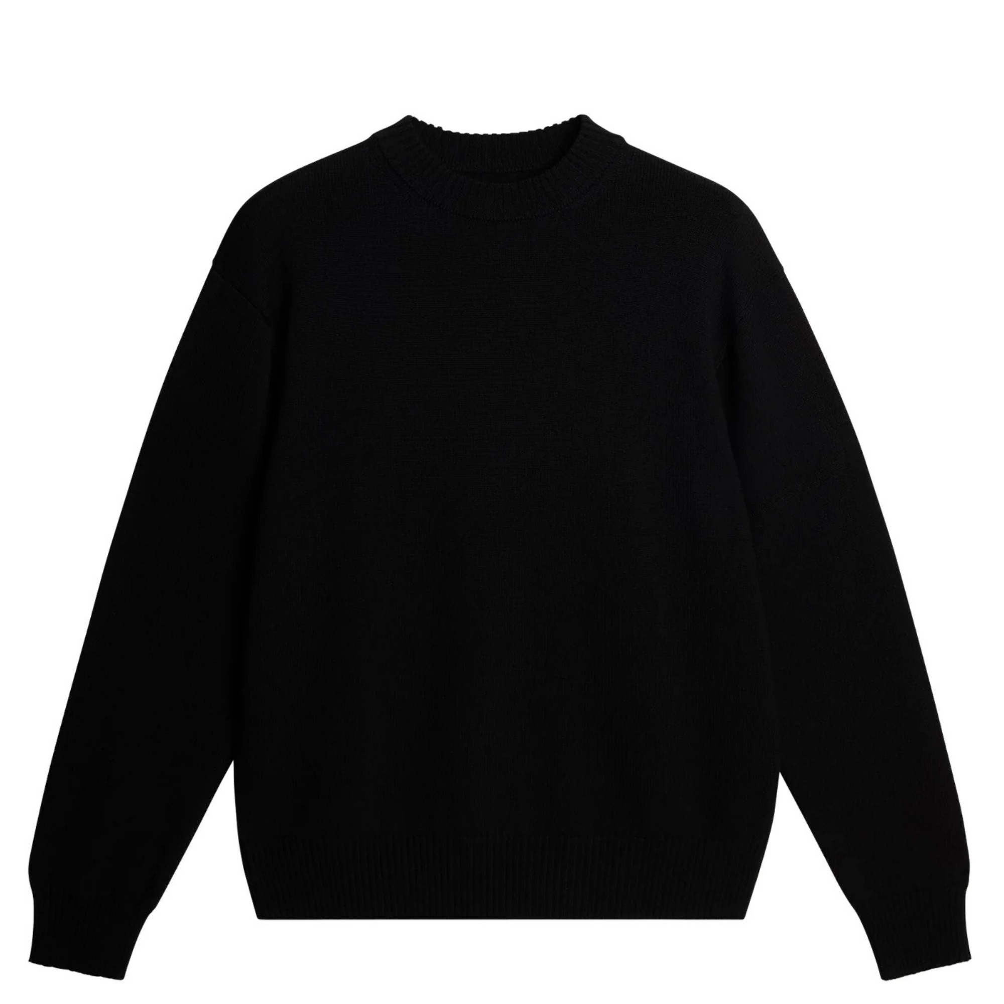 J.LINDEBERG Megztinis vyrams, Juoda, Kino merino crew 1