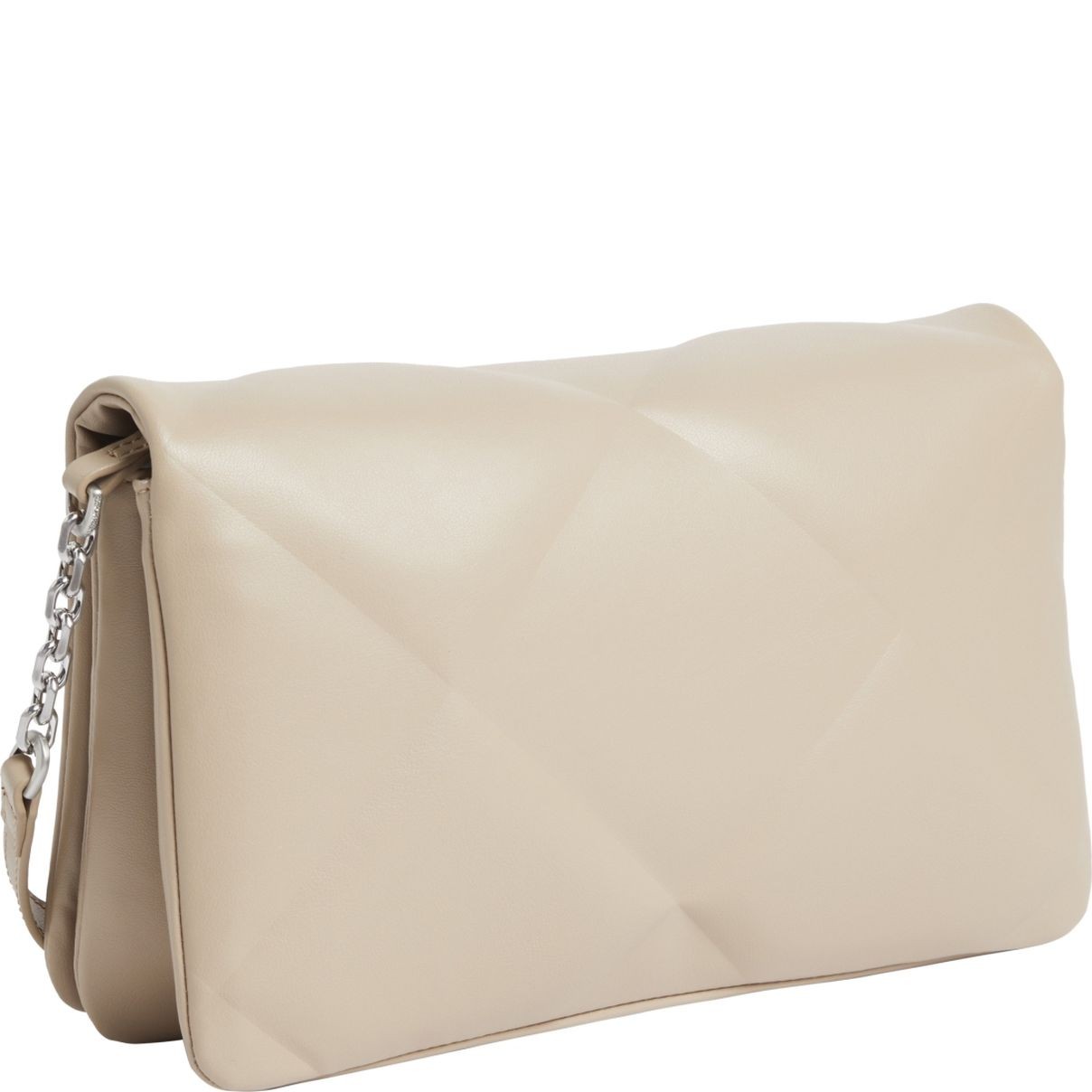 CALVIN KLEIN Rankinė per petį moterims, Smėlio, Re-lo quilt shoulder bag 2