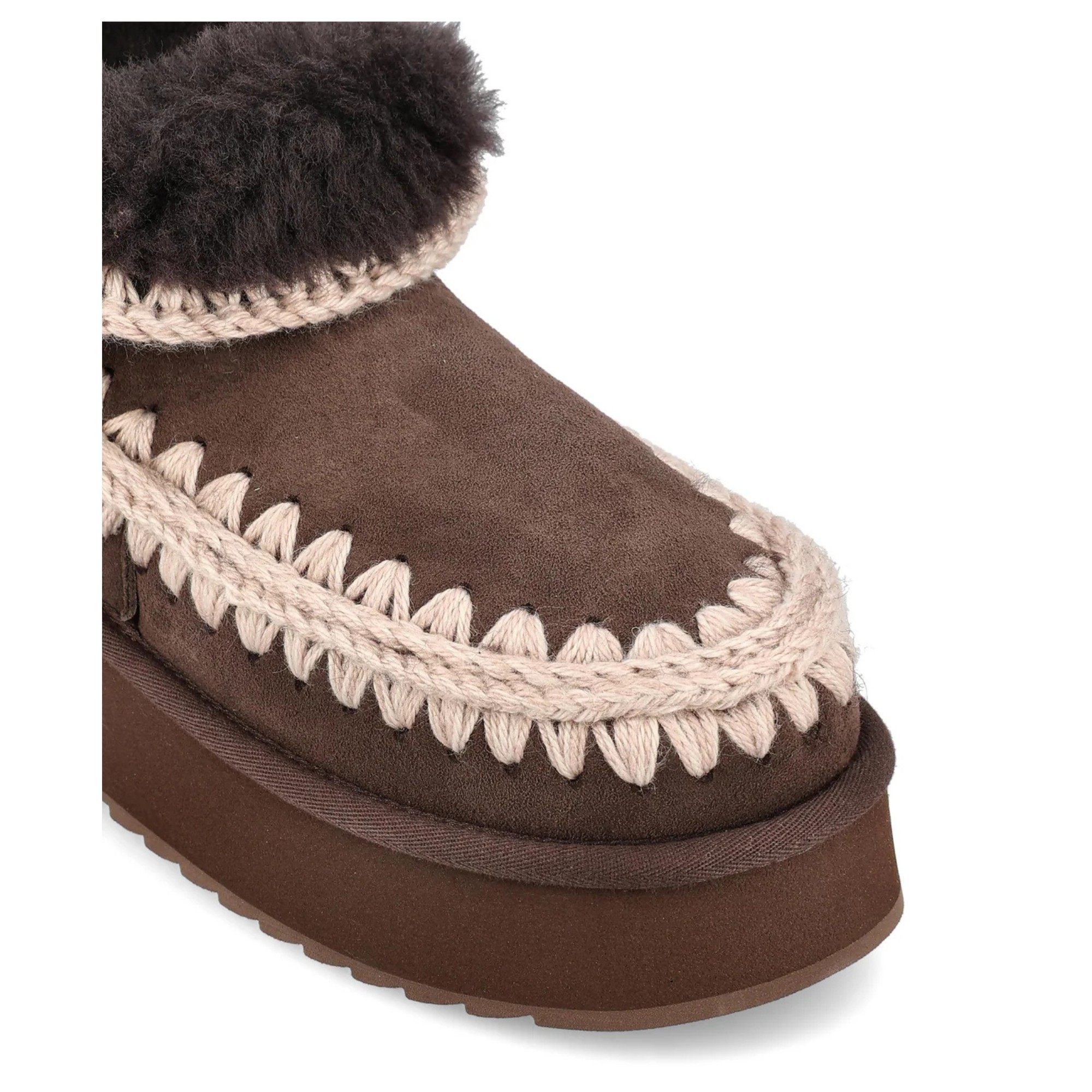 MOU Aulinukai moterims, Ruda, Mini eskimo platform boot 4