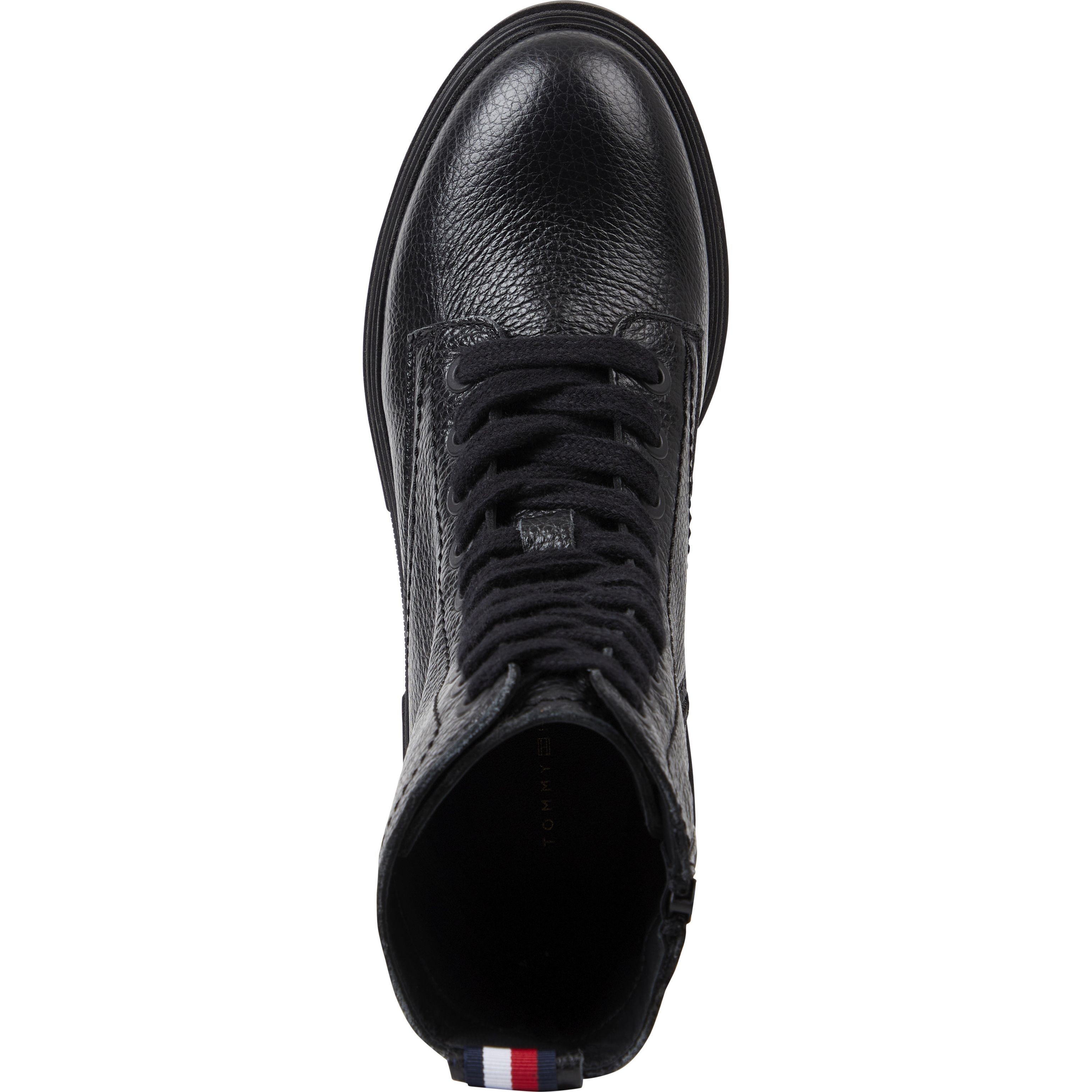 TOMMY HILFIGER Aulinukai moterims, Juoda, MONO LACE UP BOOT 3