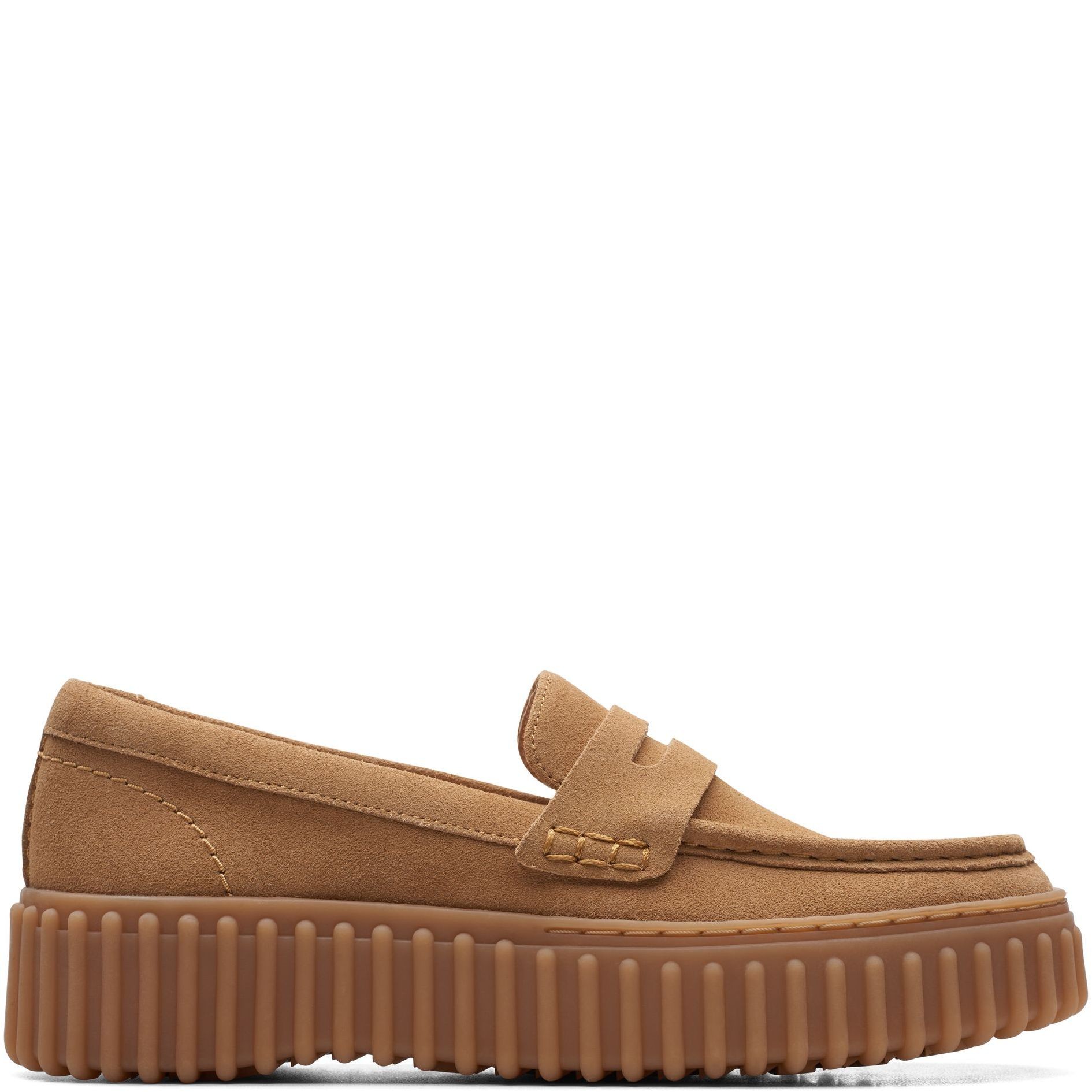 CLARKS Loaferiai moterims, Smėlio, Torhill Penny Loafers 2
