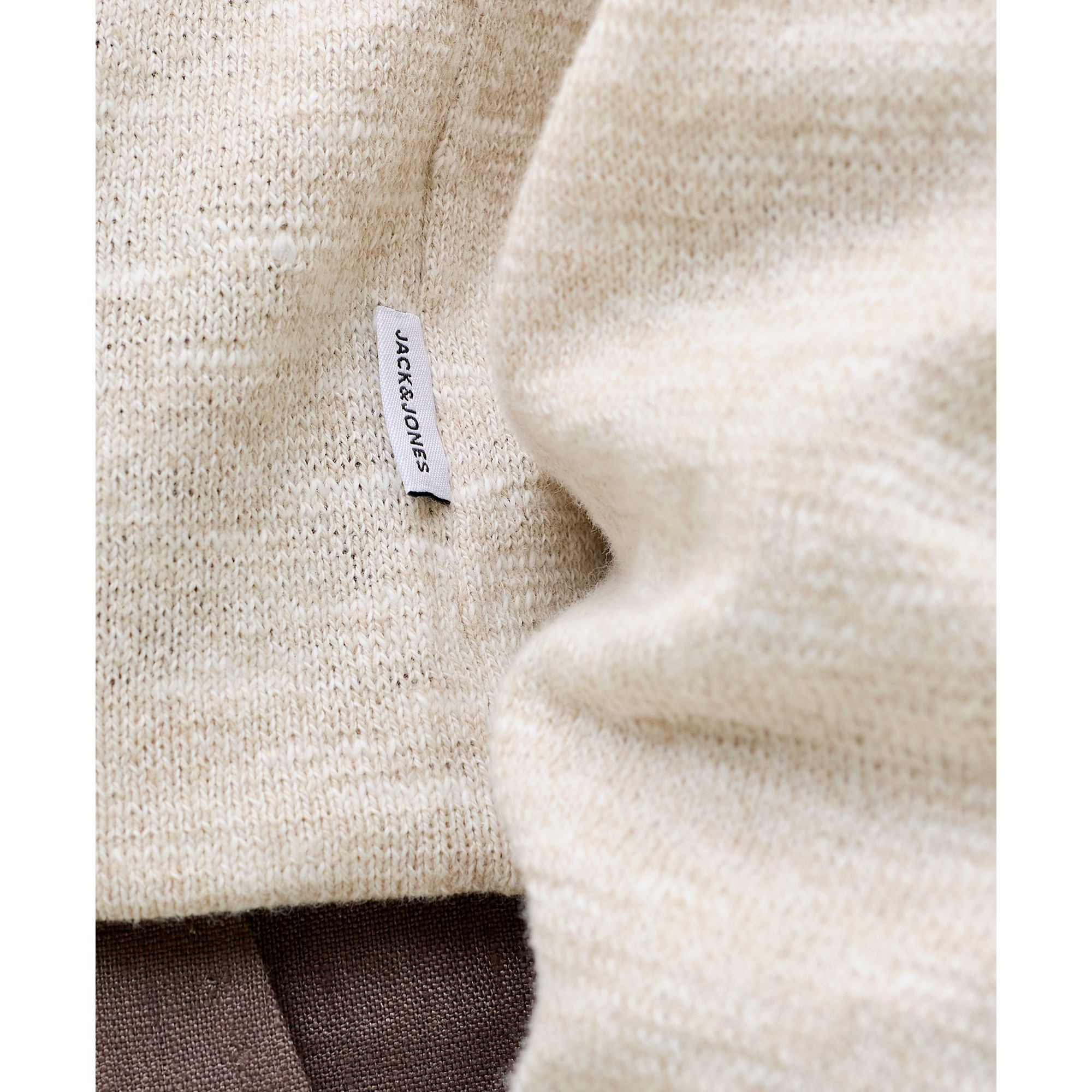 JACK & JONES Megztinis vyrams, Smėlio, Summer knit 5