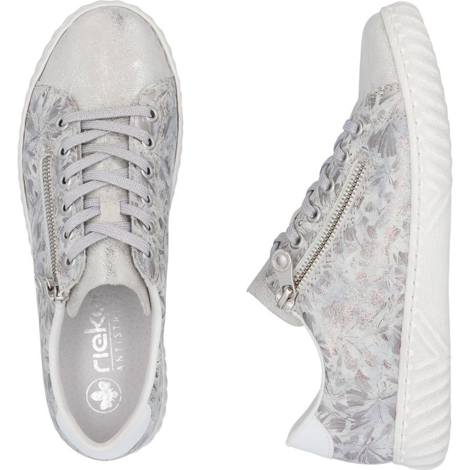 RIEKER Laisvalaikio bateliai moterims, Sidabrinė, Sneakers 8