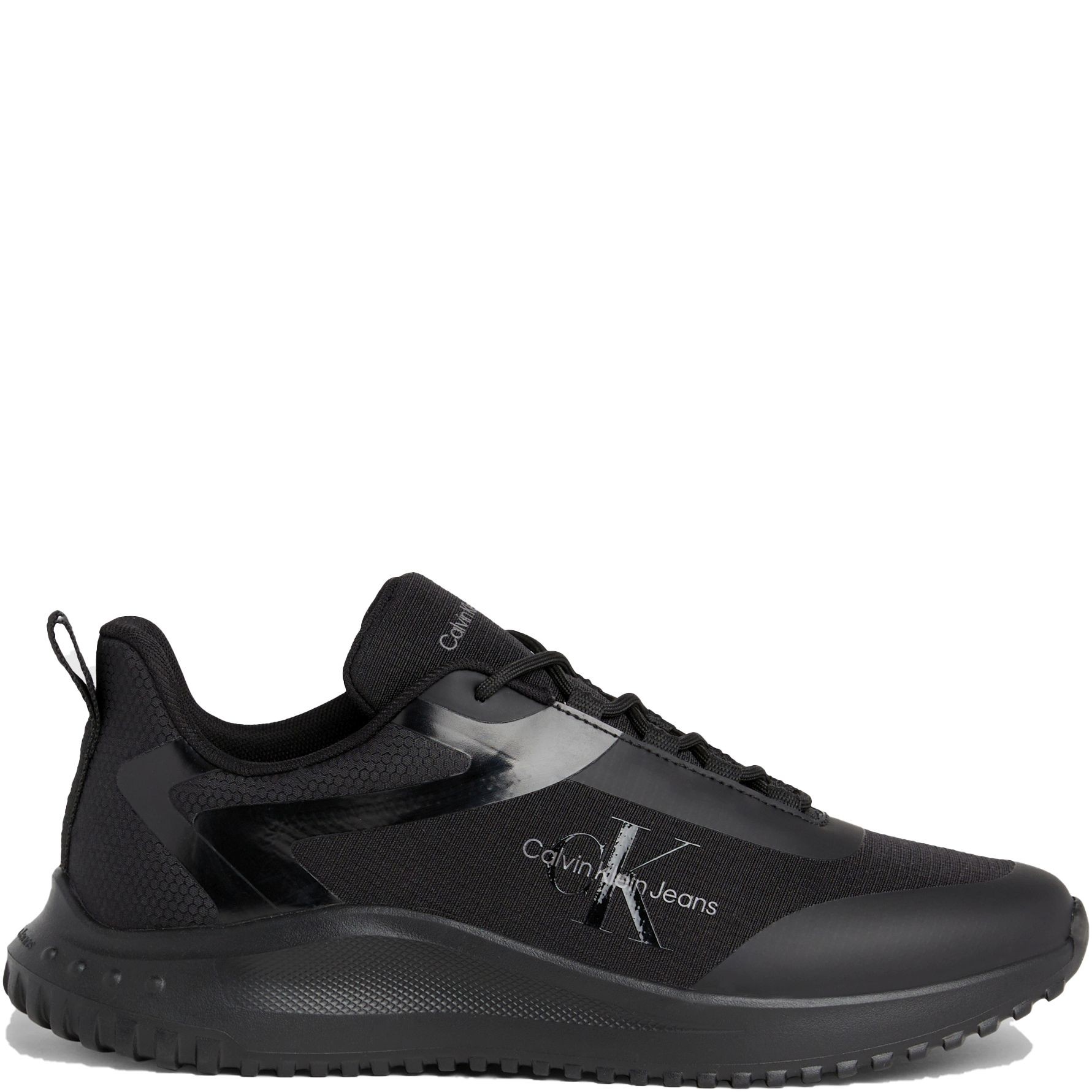 CALVIN KLEIN JEANS Laisvalaikio bateliai vyrams, Juoda, Runner low lace mix leisure 2