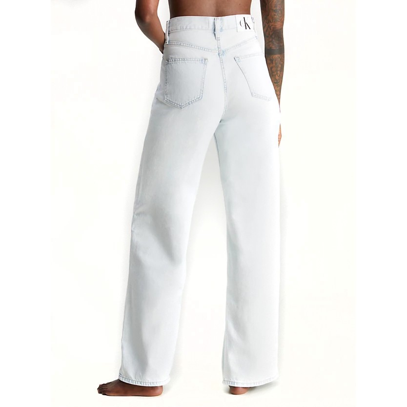 CALVIN KLEIN JEANS Tiesūs džinsai -moterims, Mėlyna, High rise relaxed 3