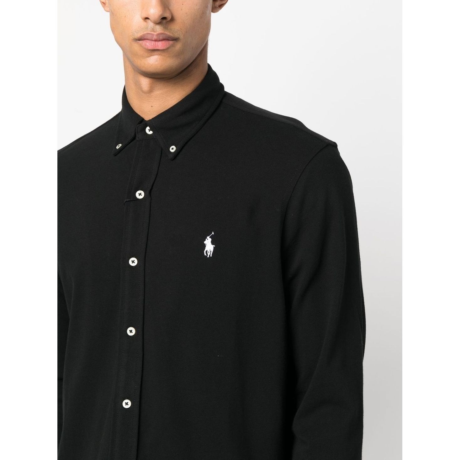 POLO RALPH LAUREN Marškiniai ilgomis rankovėmis vyrams, Juoda, Long sleeve knit 4