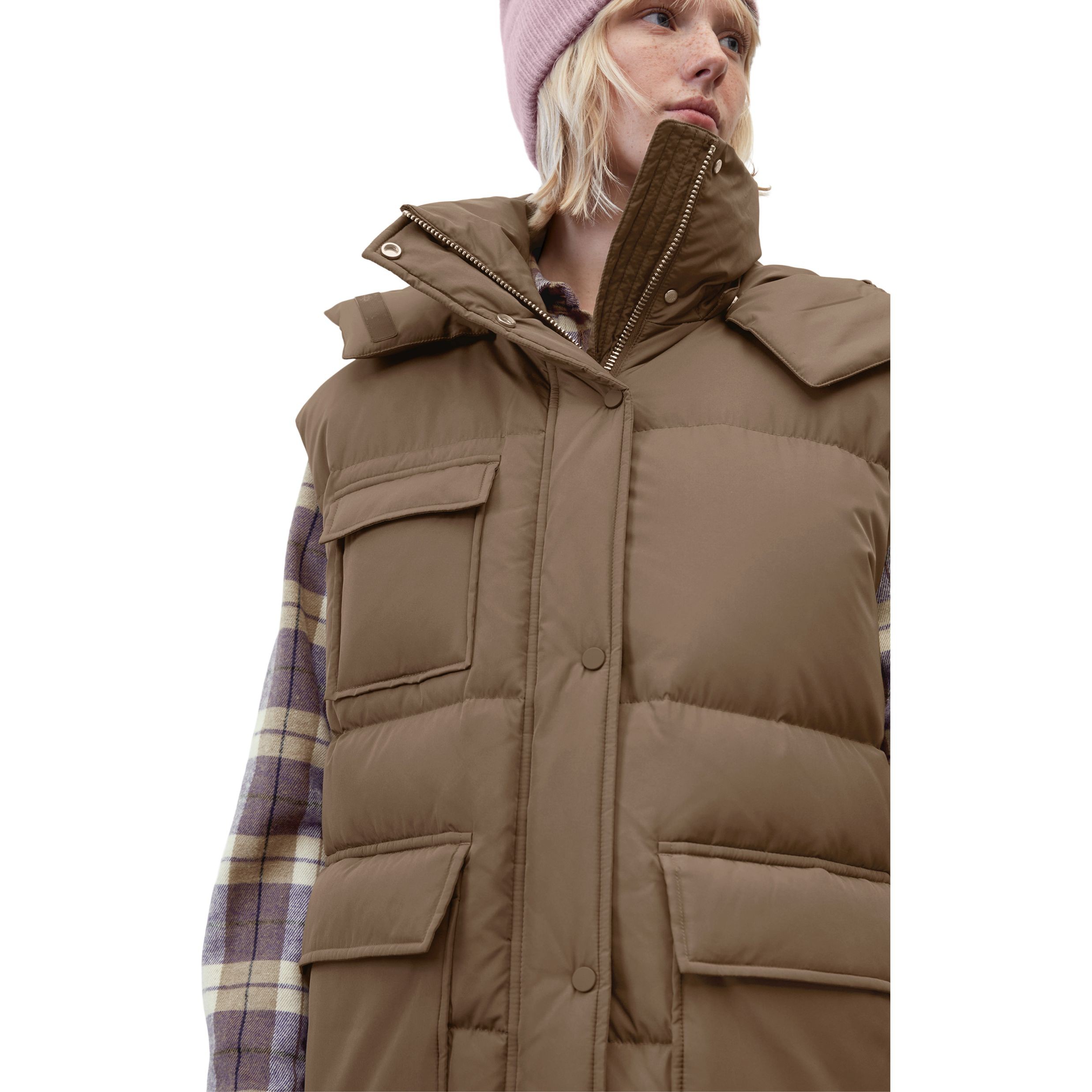 MARC O'POLO Vest moterims, dark walnut 4