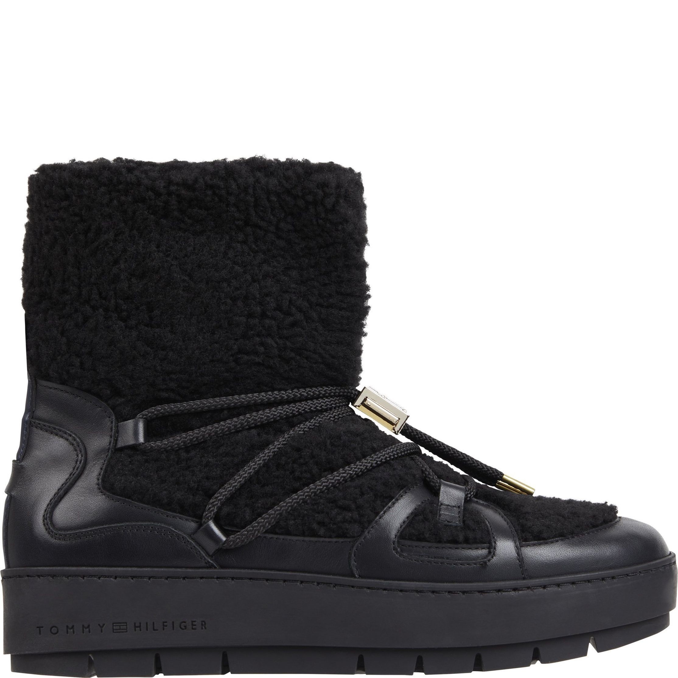 TOMMY HILFIGER Aulinukai moterims, Juoda, Teddy snowboot 2