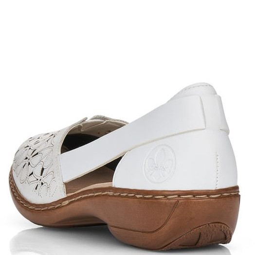 RIEKER Laisvalaikio bateliai moterims, Balta, LEISURE 4