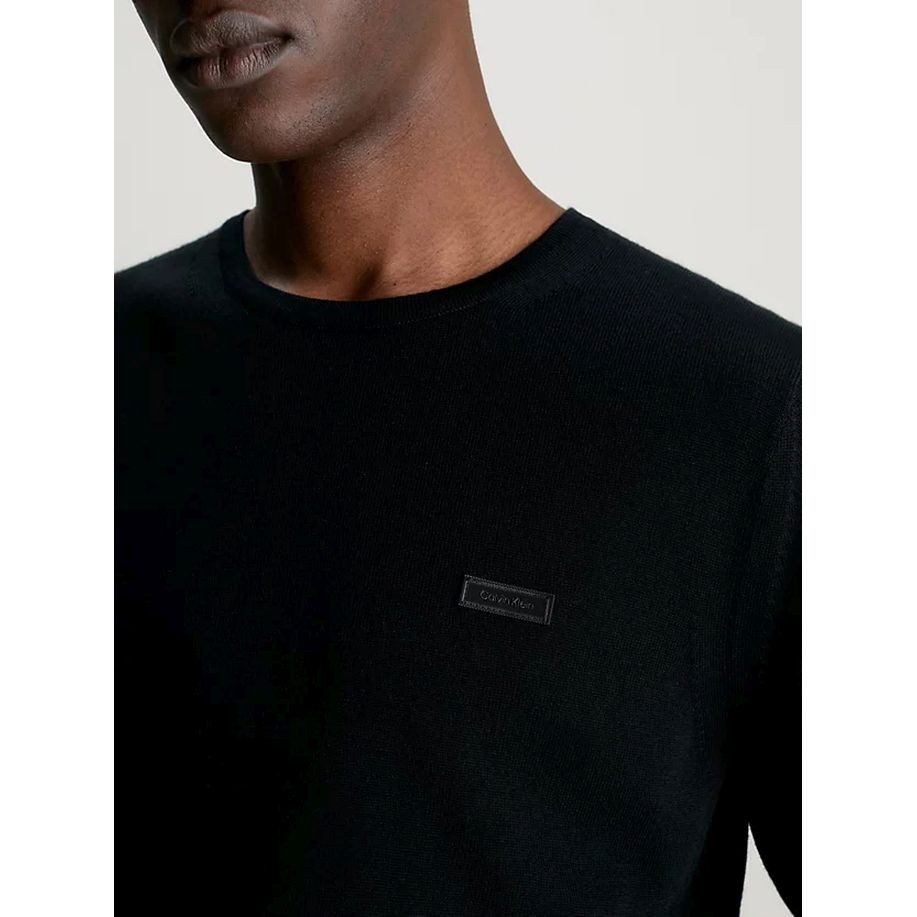 CALVIN KLEIN Megztinis vyrams, Juoda, Pullover sweater 4