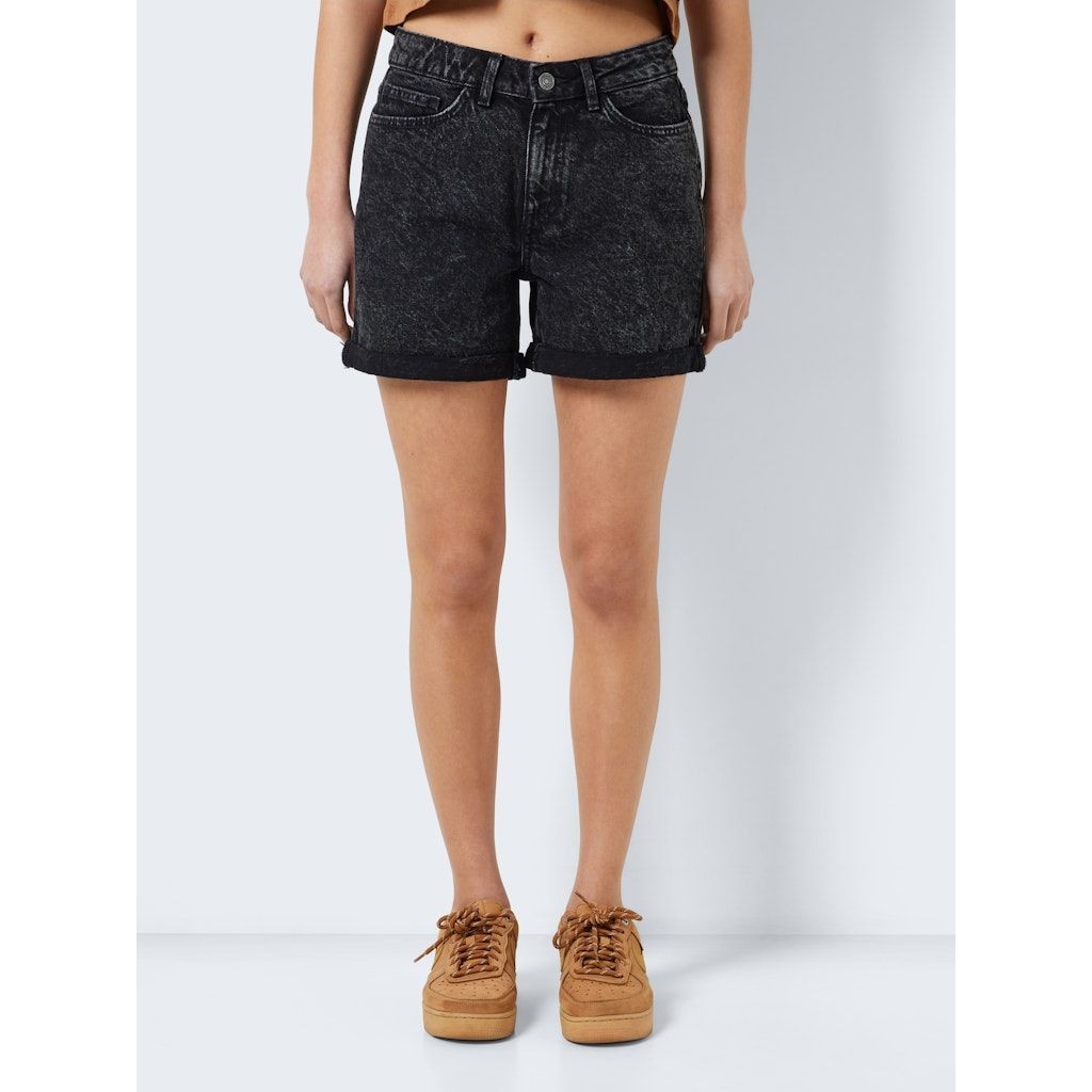 NOISY MAY Šortai moterims, Pilka, NMSMILEY  NW SHORTS V 3