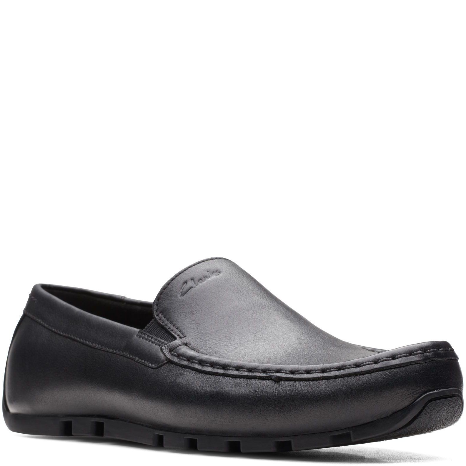 CLARKS Mokasinai vyrams, Juoda, Oswick Plain Mocasins 1