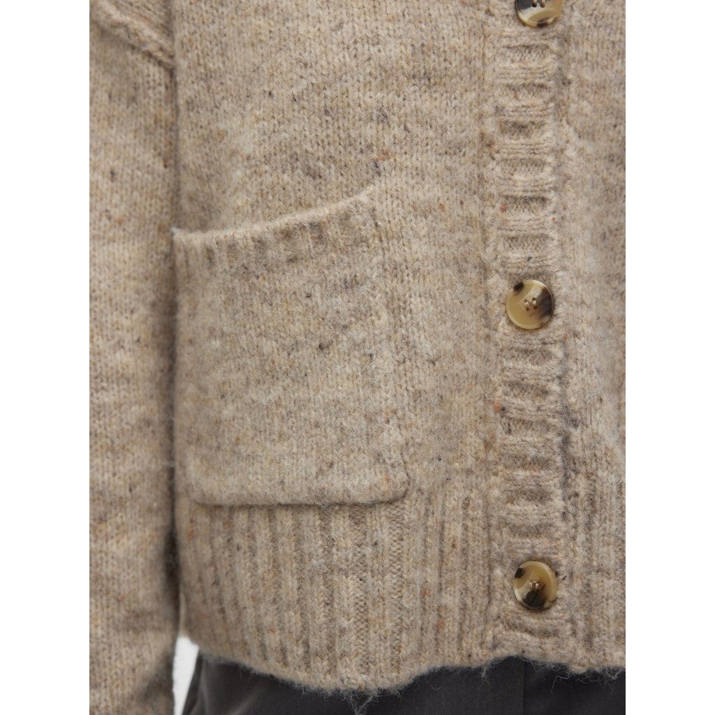 VERO MODA Kardiganas moterims, Smėlio, Ingrid v-neck cardigan 5