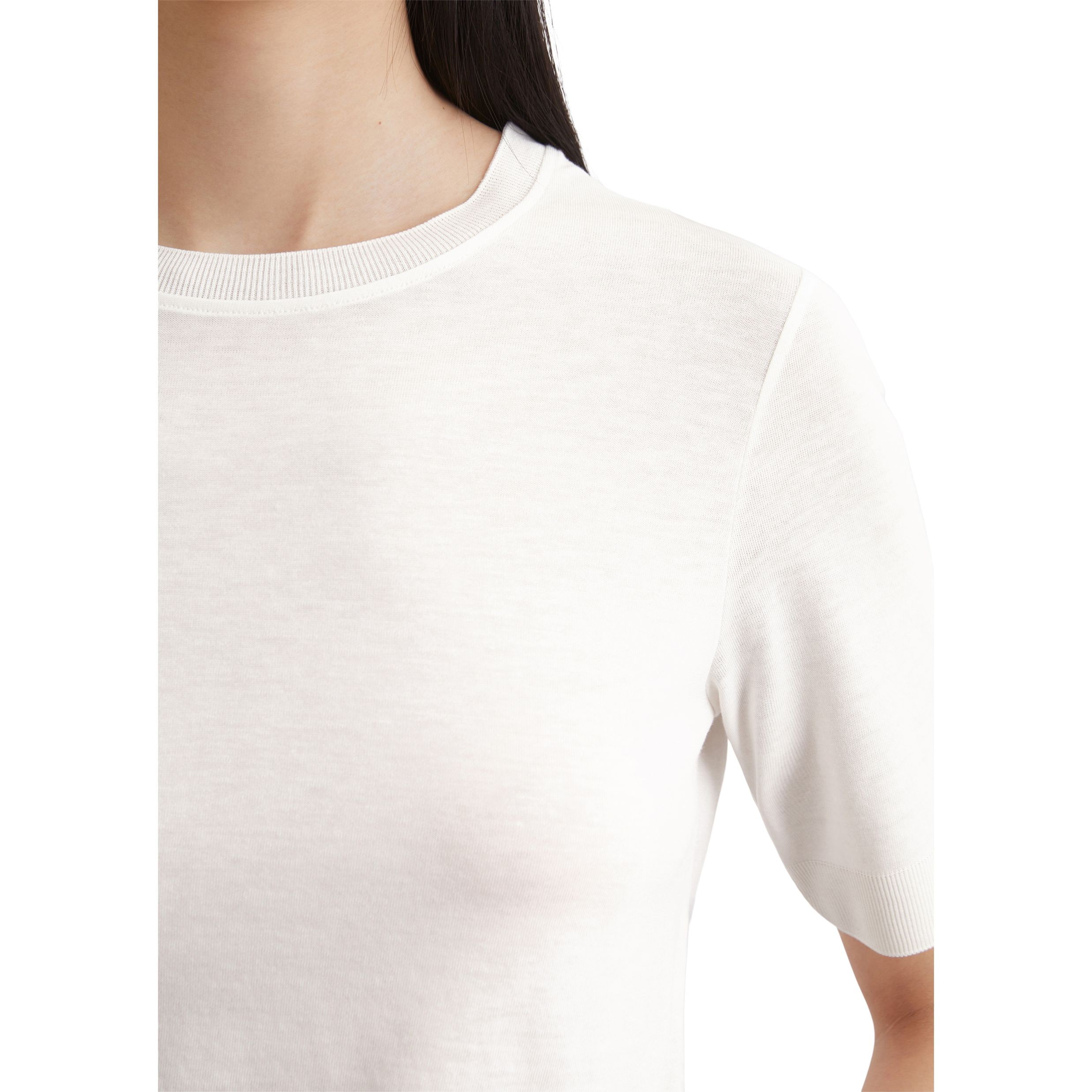 MARC O'POLO Marškinėliai trump. rankovėmis moterims, Balta, Tshirts sh 502205051037 4