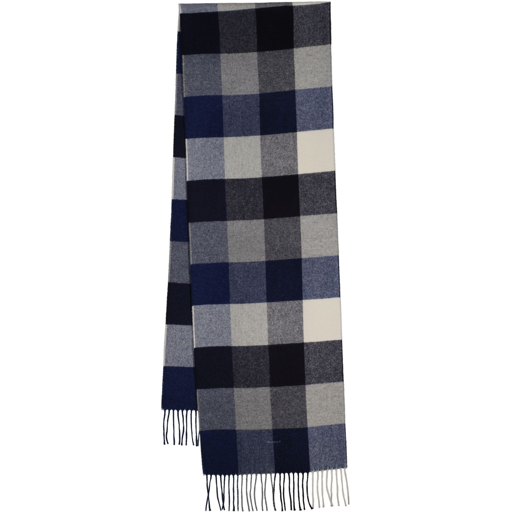 GANT Šalikas vyrams, Pilka, wool multi checked scarf
