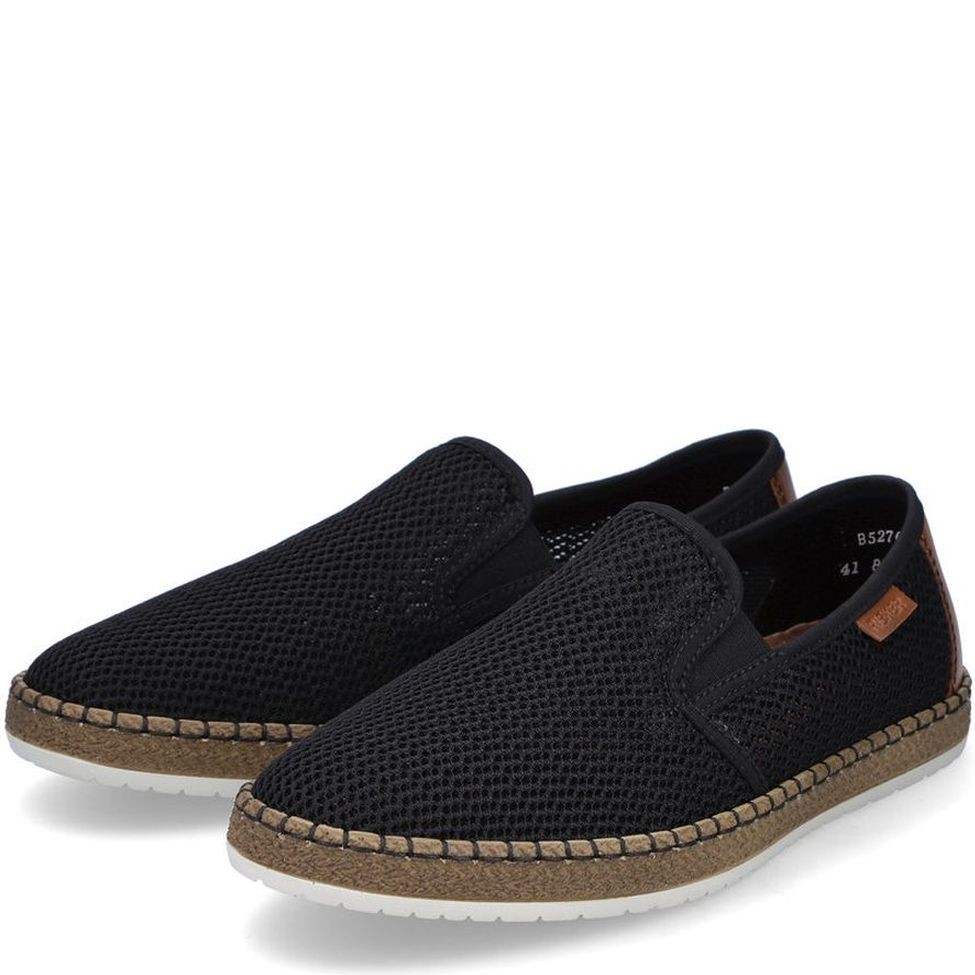 RIEKER Bateliai - vyrams, Juoda, SHOES 7