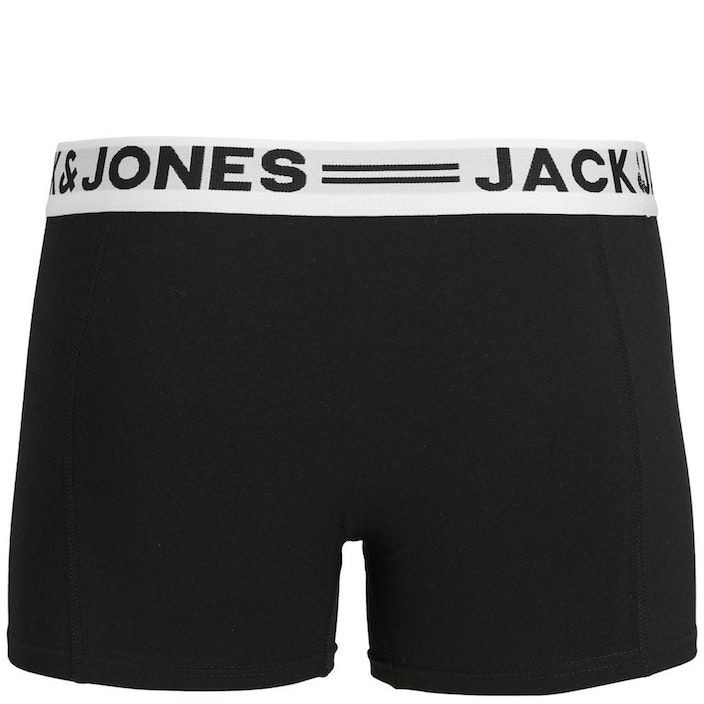 JACK & JONES Ilginti apatiniai vyrams, Juoda, SENSE TRUNKS 3-PACK NOOS 2