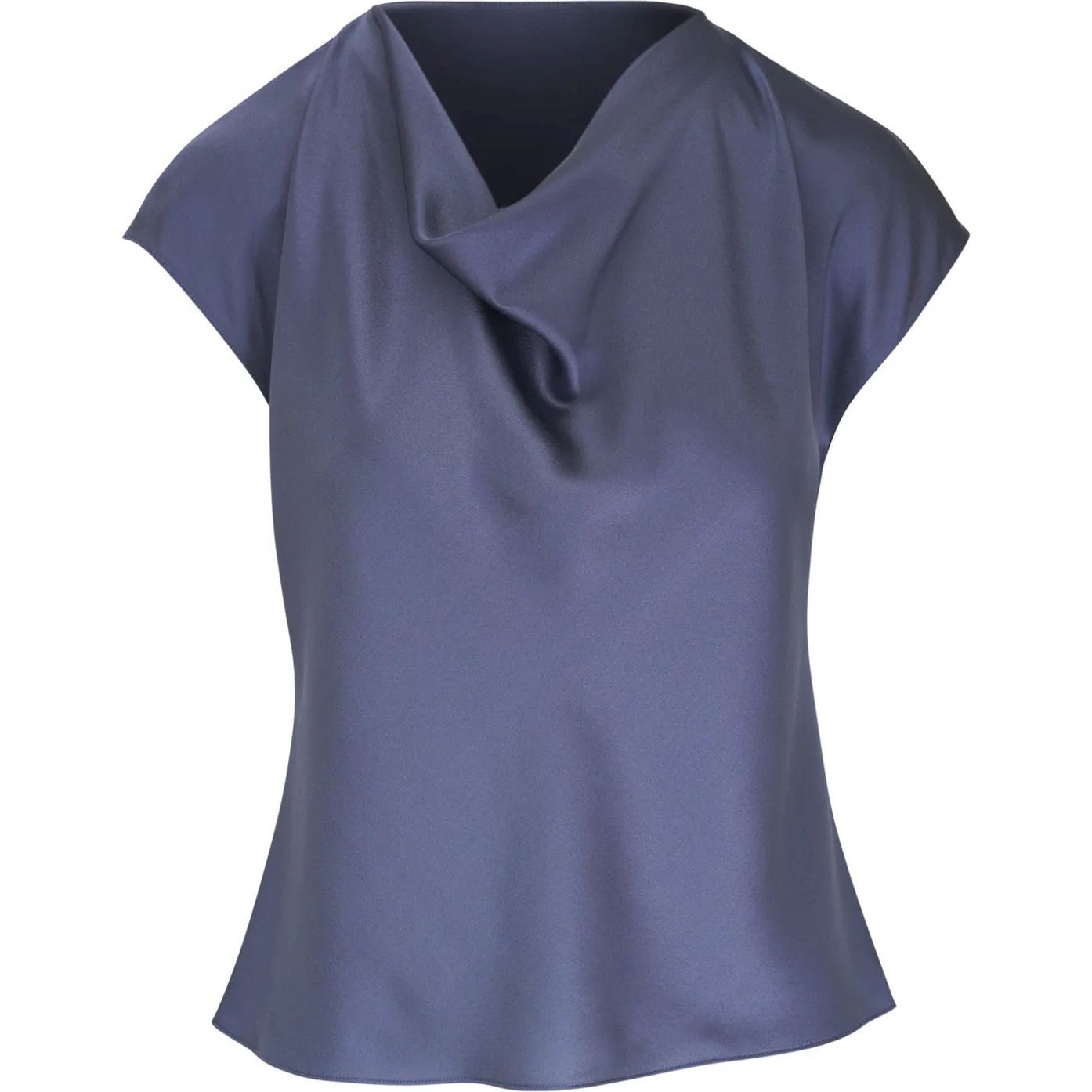 VINCE Palaidinės moterims, Mėlyna, Cowl nk cap slv blouse 1