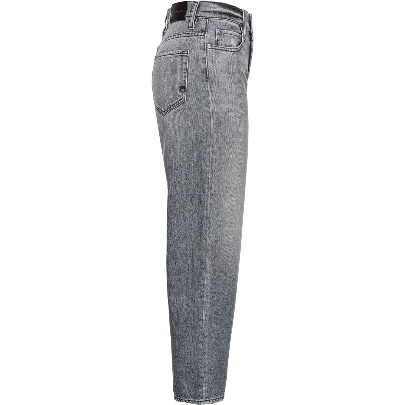 PINKO Tiesūs džinsai moterims, Pilka, Estelle cotton-blend jeans 3