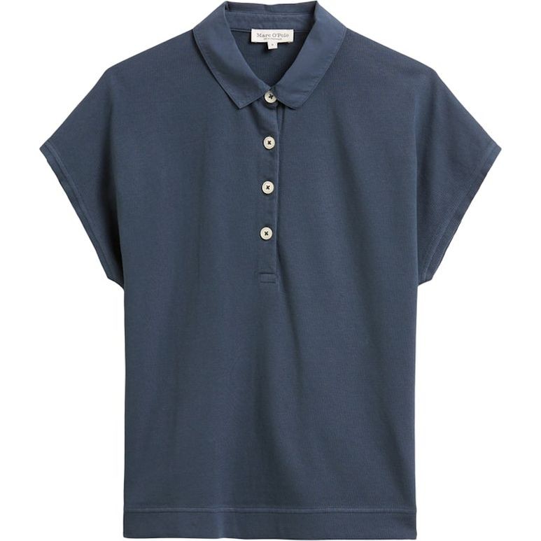 MARC O'POLO Polo marškiniai trumpos rank. moterims, Mėlyna, Polo short 516232153021