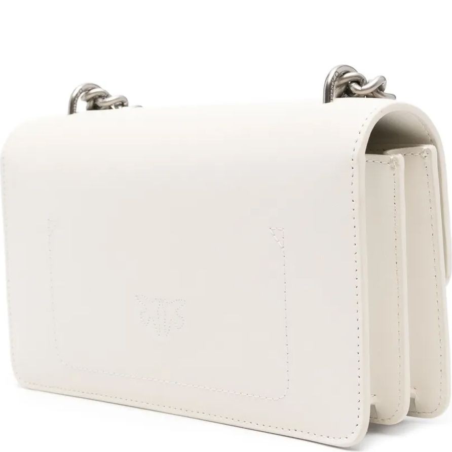 PINKO Rankinė per petį moterims, Balta, Love one mini shoulder bag 2