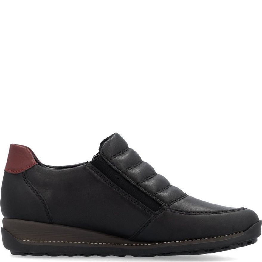 RIEKER Bateliai moterims, Juoda 3